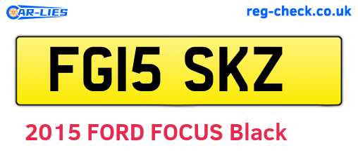 FG15SKZ are the vehicle registration plates.