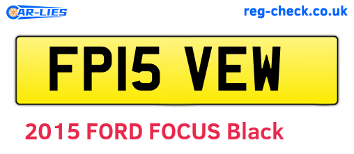 FP15VEW are the vehicle registration plates.