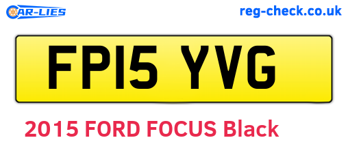 FP15YVG are the vehicle registration plates.