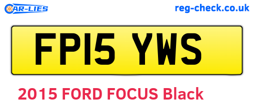 FP15YWS are the vehicle registration plates.