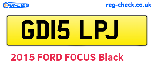 GD15LPJ are the vehicle registration plates.