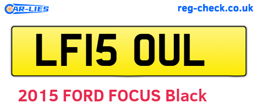 LF15OUL are the vehicle registration plates.