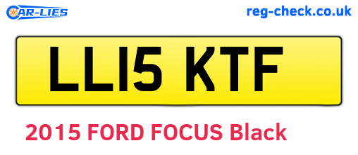 LL15KTF are the vehicle registration plates.