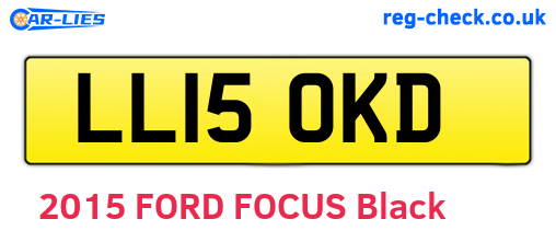 LL15OKD are the vehicle registration plates.