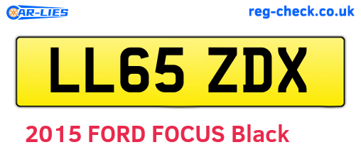 LL65ZDX are the vehicle registration plates.