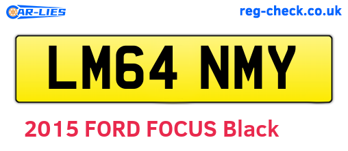 LM64NMY are the vehicle registration plates.