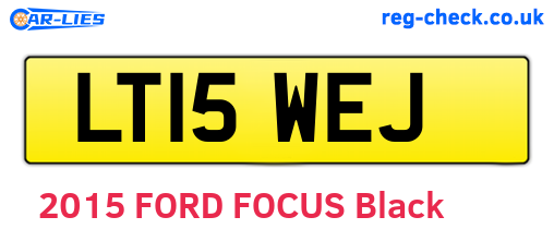 LT15WEJ are the vehicle registration plates.