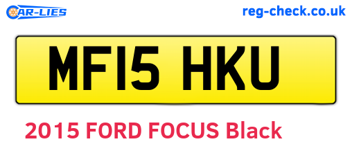 MF15HKU are the vehicle registration plates.