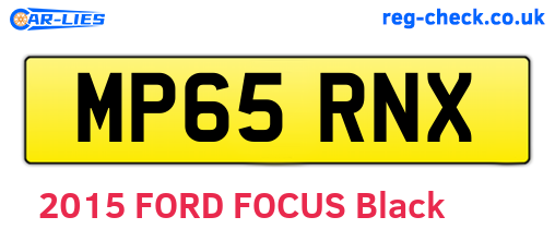 MP65RNX are the vehicle registration plates.