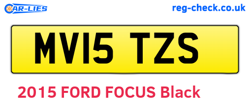 MV15TZS are the vehicle registration plates.
