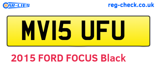 MV15UFU are the vehicle registration plates.
