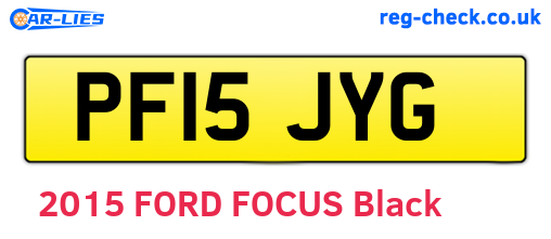 PF15JYG are the vehicle registration plates.