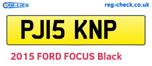 PJ15KNP are the vehicle registration plates.
