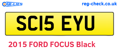 SC15EYU are the vehicle registration plates.
