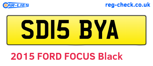 SD15BYA are the vehicle registration plates.