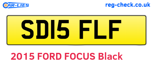 SD15FLF are the vehicle registration plates.