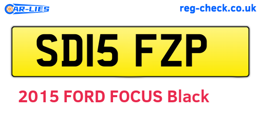 SD15FZP are the vehicle registration plates.