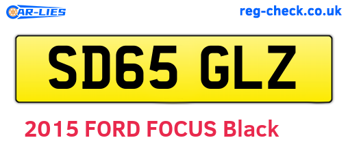 SD65GLZ are the vehicle registration plates.