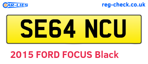 SE64NCU are the vehicle registration plates.