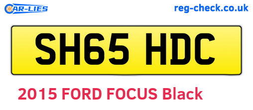 SH65HDC are the vehicle registration plates.