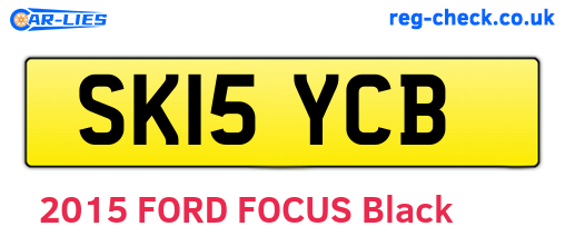 SK15YCB are the vehicle registration plates.
