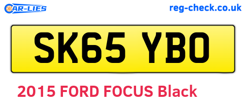 SK65YBO are the vehicle registration plates.