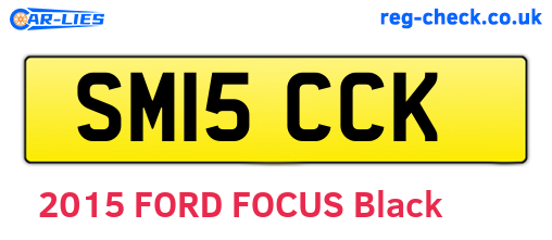 SM15CCK are the vehicle registration plates.