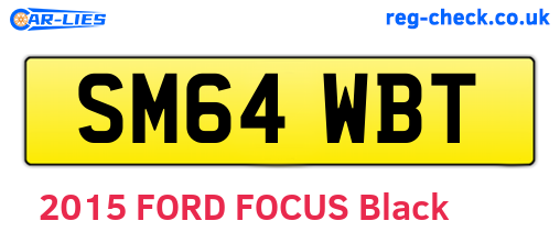 SM64WBT are the vehicle registration plates.