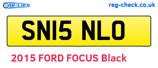 SN15NLO are the vehicle registration plates.