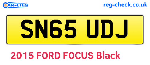 SN65UDJ are the vehicle registration plates.