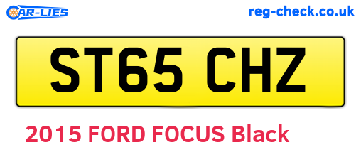 ST65CHZ are the vehicle registration plates.