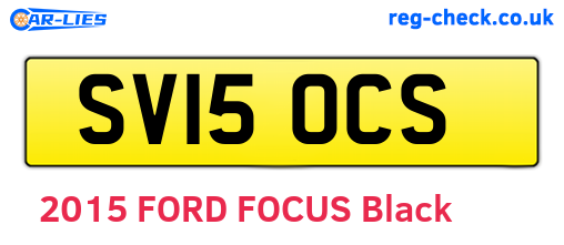 SV15OCS are the vehicle registration plates.