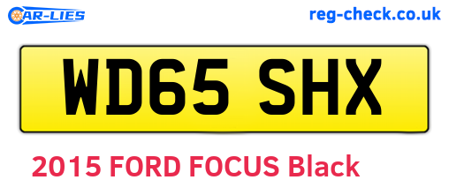 WD65SHX are the vehicle registration plates.