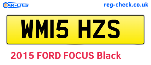 WM15HZS are the vehicle registration plates.