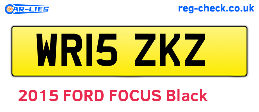 WR15ZKZ are the vehicle registration plates.