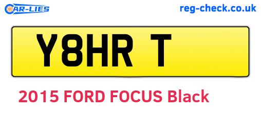 Y8HRT are the vehicle registration plates.
