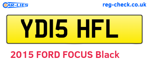 YD15HFL are the vehicle registration plates.