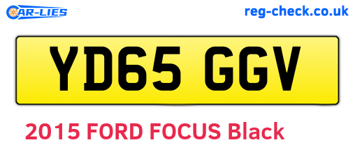 YD65GGV are the vehicle registration plates.