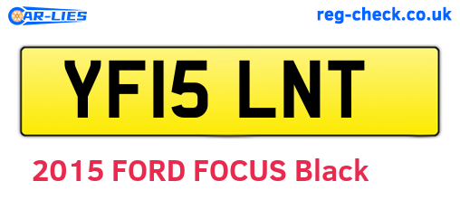 YF15LNT are the vehicle registration plates.