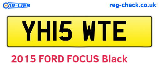 YH15WTE are the vehicle registration plates.