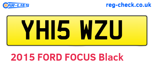 YH15WZU are the vehicle registration plates.