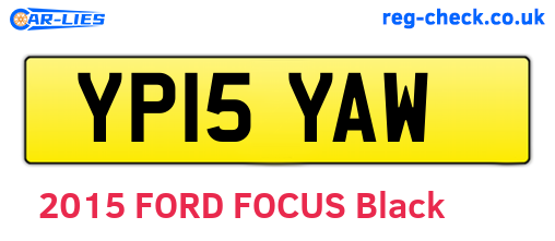 YP15YAW are the vehicle registration plates.