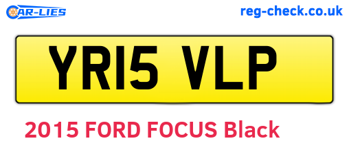 YR15VLP are the vehicle registration plates.
