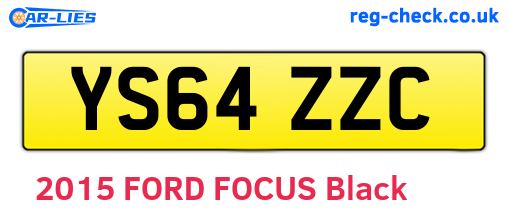 YS64ZZC are the vehicle registration plates.