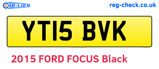 YT15BVK are the vehicle registration plates.