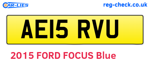 AE15RVU are the vehicle registration plates.