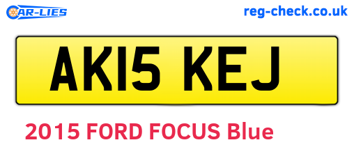 AK15KEJ are the vehicle registration plates.