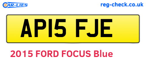 AP15FJE are the vehicle registration plates.