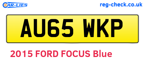 AU65WKP are the vehicle registration plates.