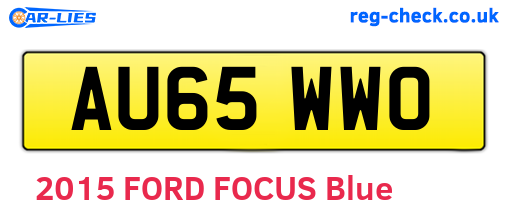 AU65WWO are the vehicle registration plates.